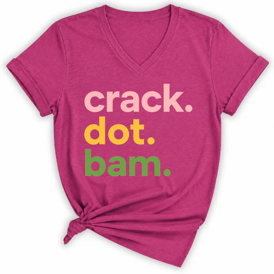 Crack Dot Bam Lover Lady V-neck