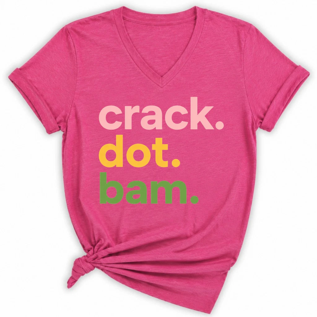 Crack Dot Bam Lover Lady V-neck