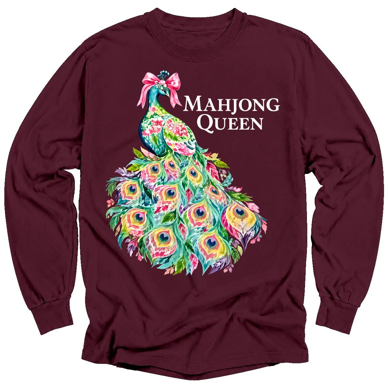 Mahjong Queen Long Sleeve T-Shirt