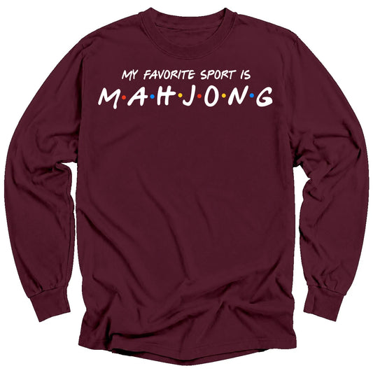 My Favorite Sport Is Mahjong Long Sleeve T-Shirt