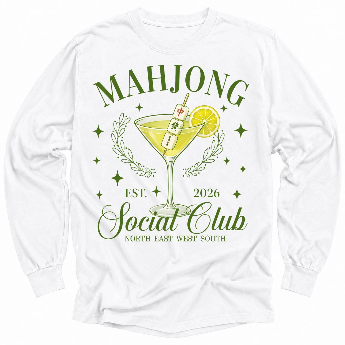 Mahj & Marg Social Club Long Sleeve T-shirt