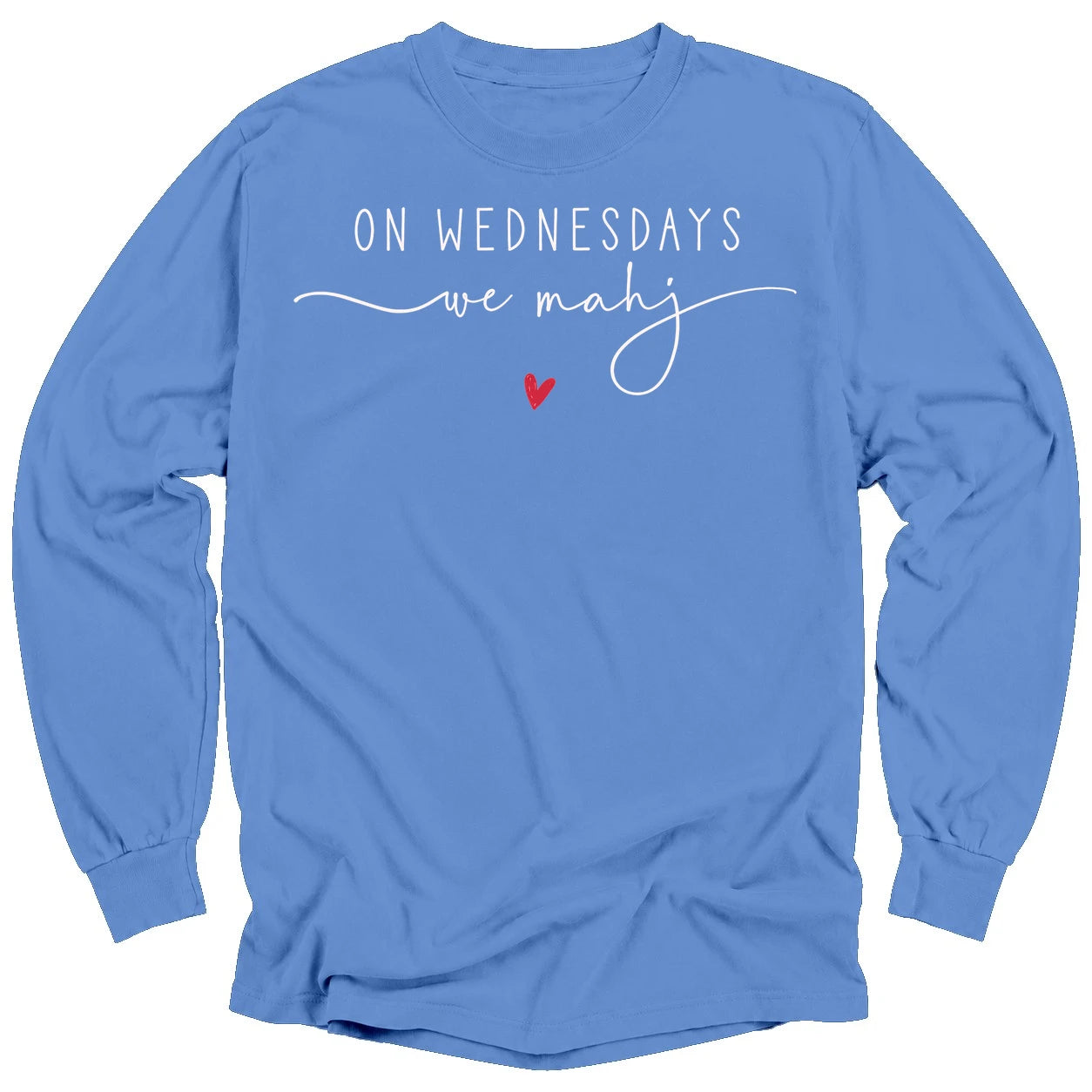 On Wednesdays we mahj Long Sleeve T-shirt