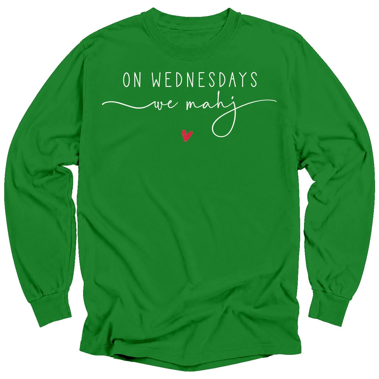 On Wednesdays we mahj Long Sleeve T-shirt