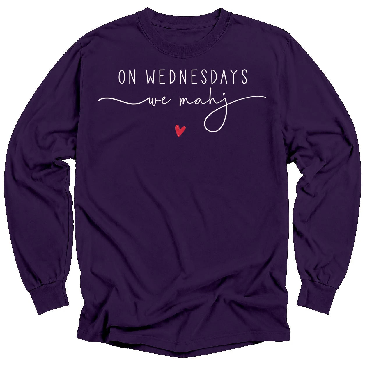 On Wednesdays we mahj Long Sleeve T-shirt