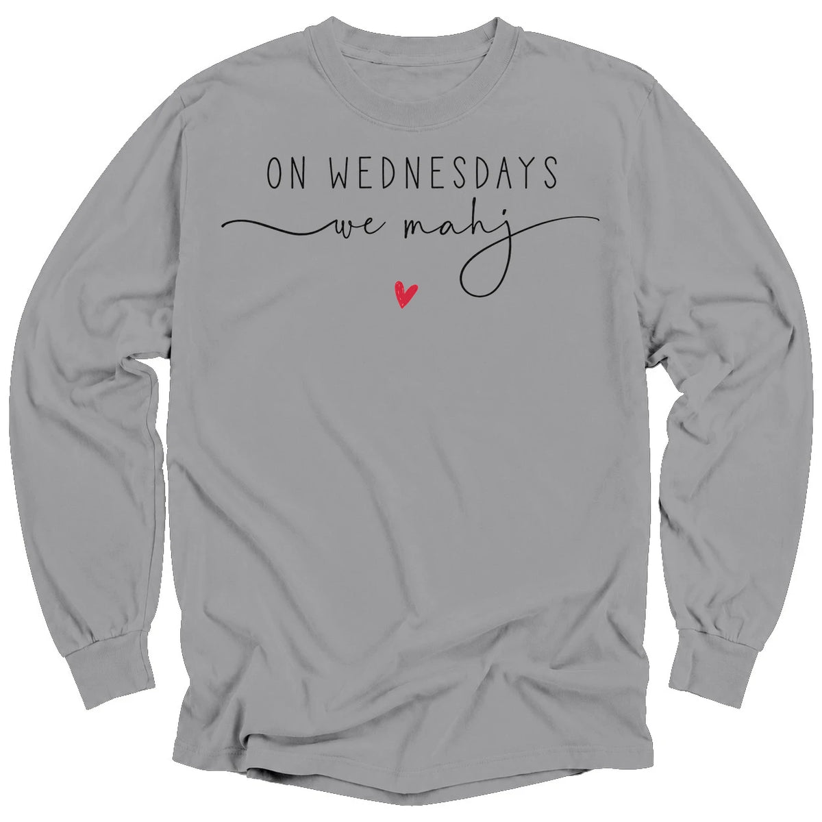 On Wednesdays we mahj Long Sleeve T-shirt