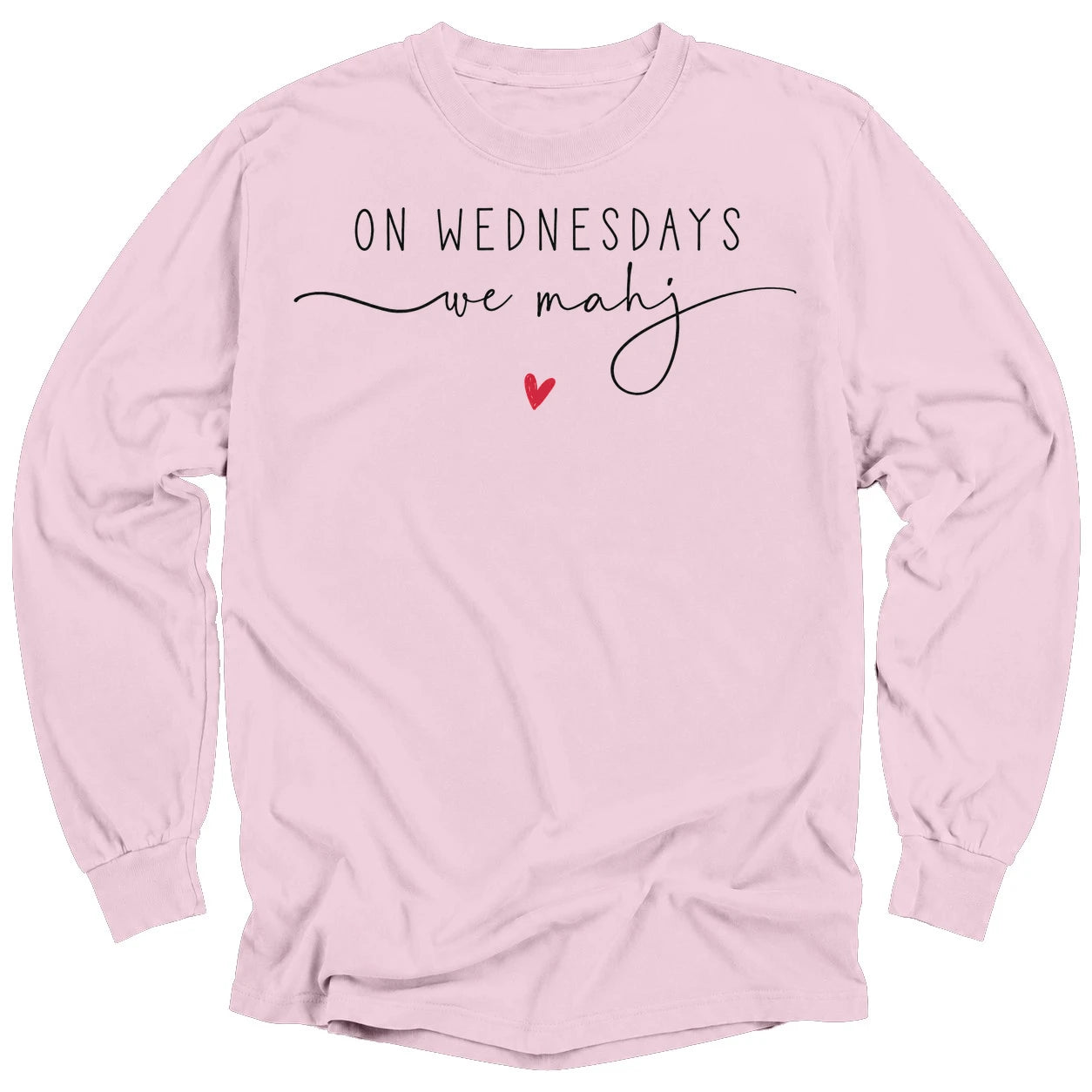 On Wednesdays we mahj Long Sleeve T-shirt