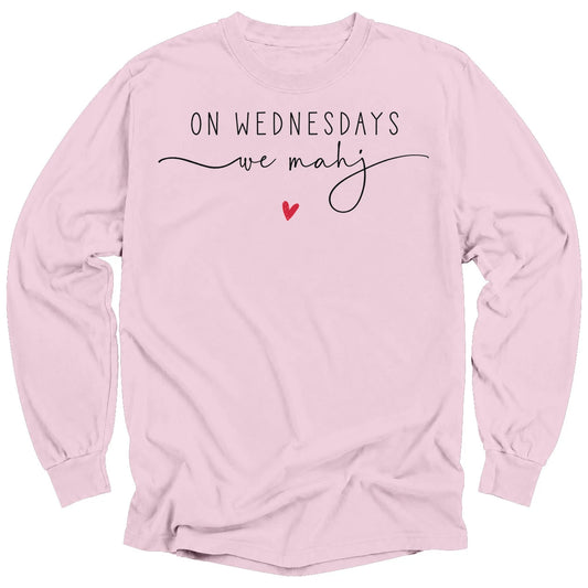 On Wednesdays we mahj Long Sleeve T-shirt