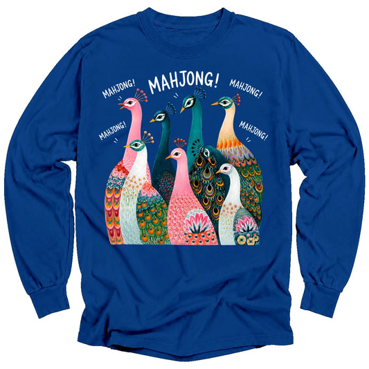 Peacock Mahjong Long Sleeve T-Shirt