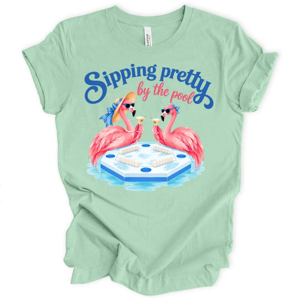 Sipping pretty by the pool T-shirt