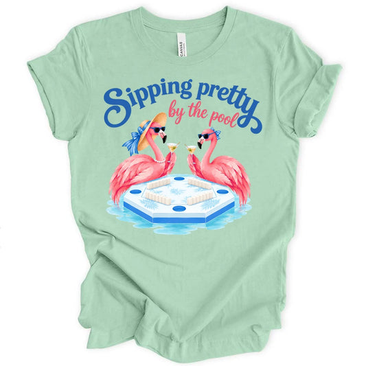 Sipping pretty by the pool T-shirt