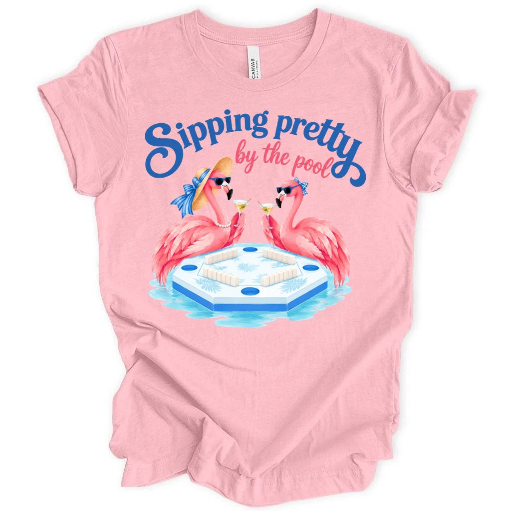Sipping pretty by the pool T-shirt
