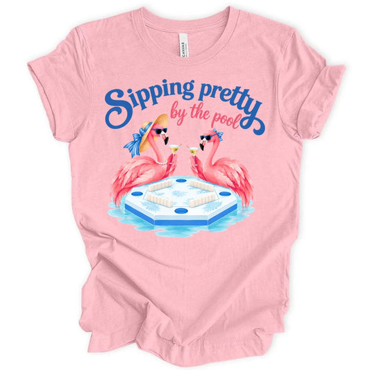 Sipping pretty by the pool T-shirt