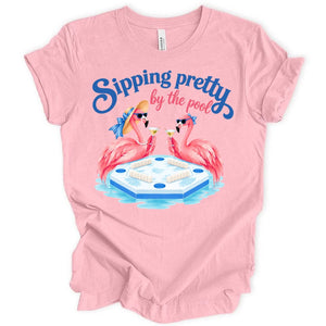 Sipping pretty by the pool T-shirt