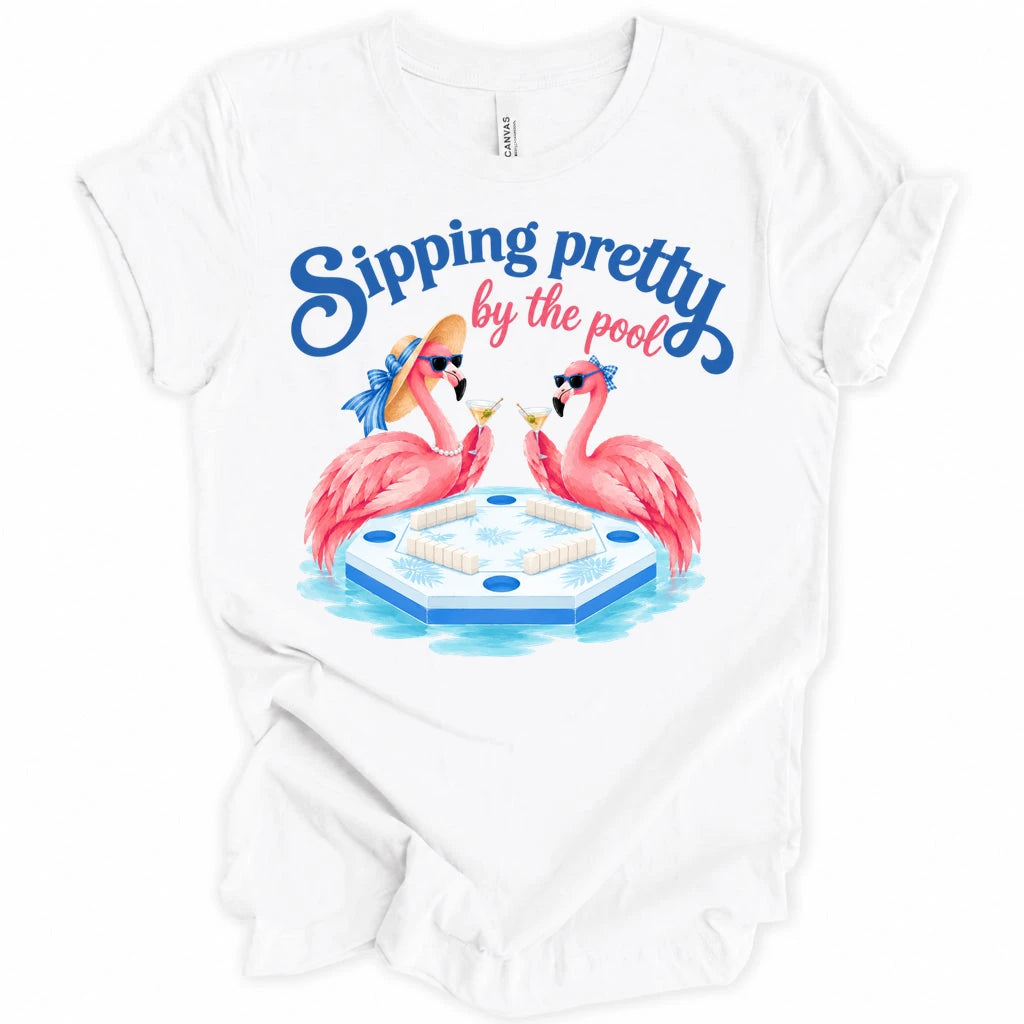 Sipping pretty by the pool T-shirt