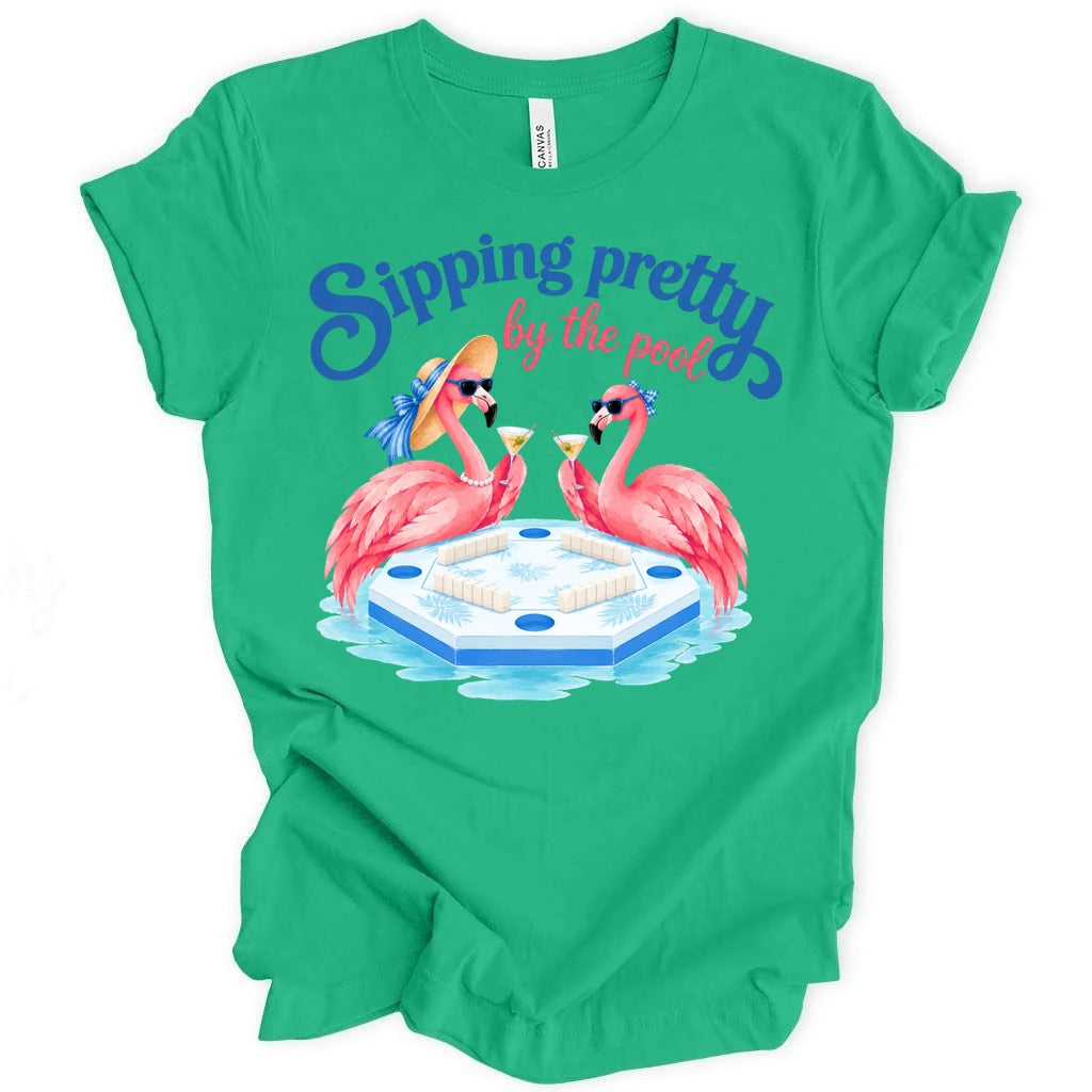 Sipping pretty by the pool T-shirt