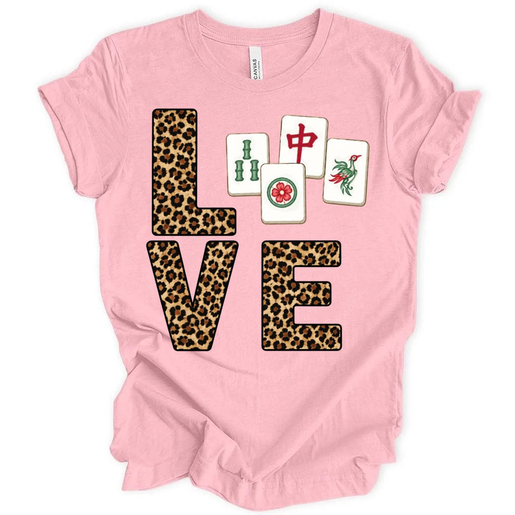 Leopard Love Mahjong T-shirt