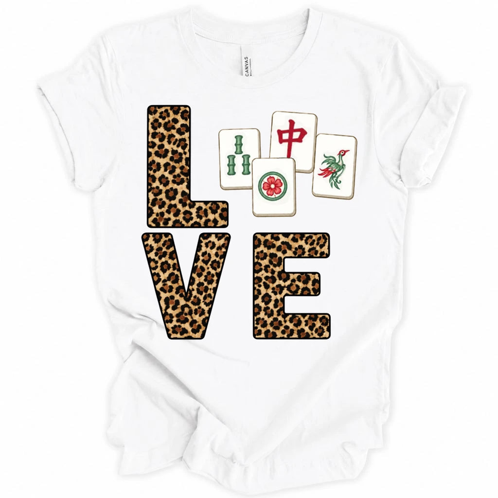 Leopard Love Mahjong T-shirt