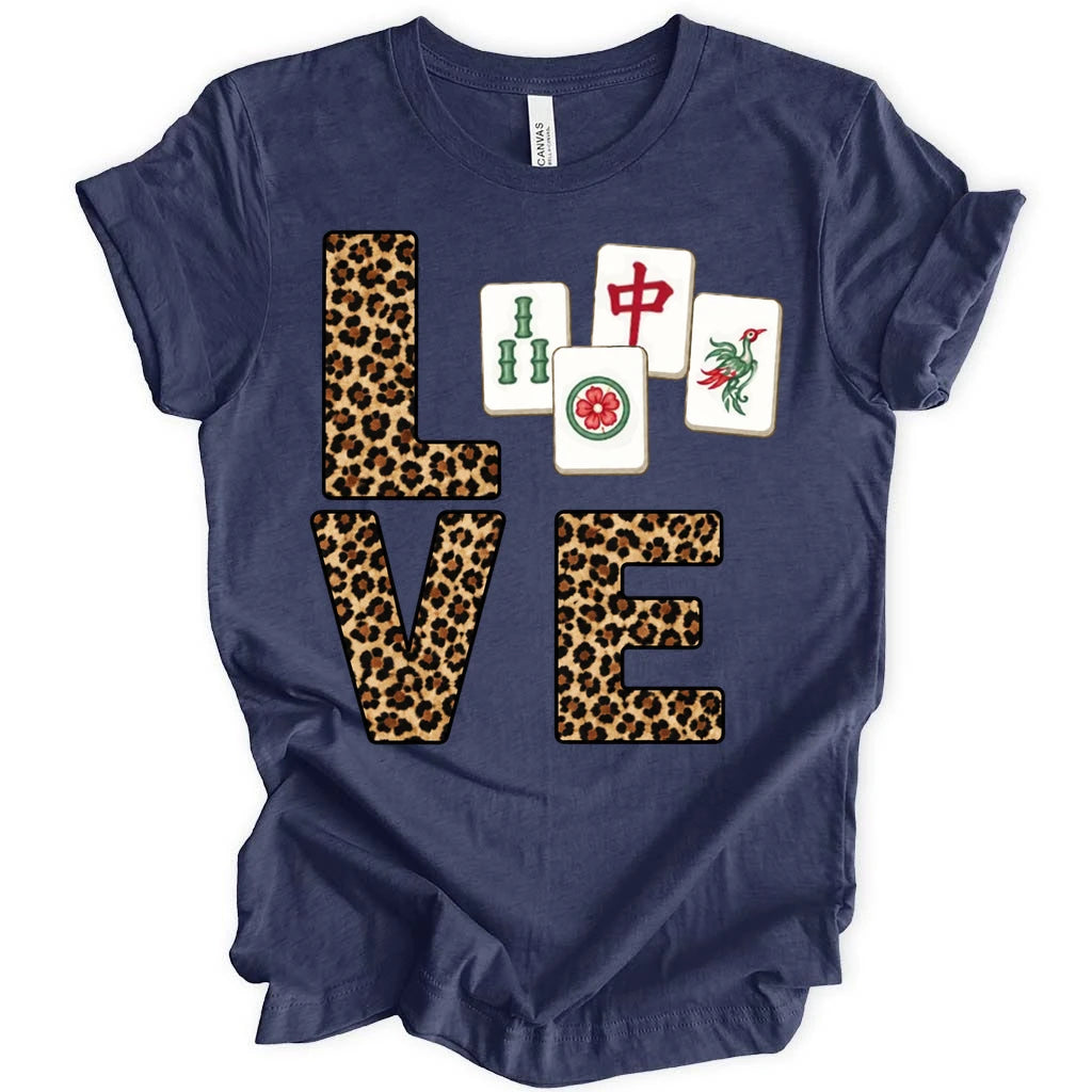 Leopard Love Mahjong T-shirt