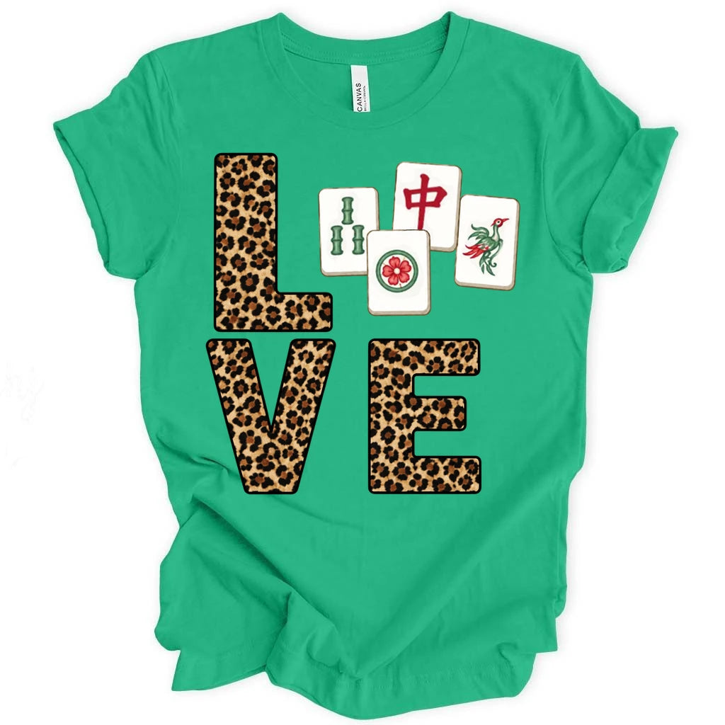 Leopard Love Mahjong T-shirt