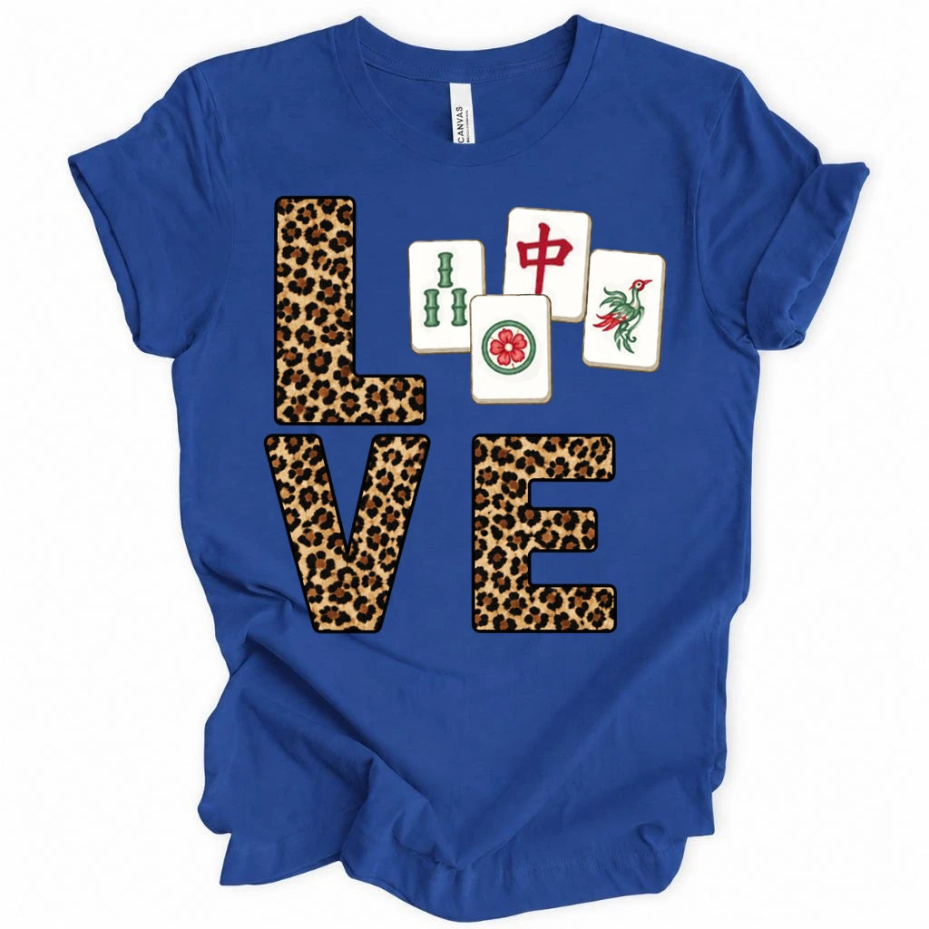 Leopard Love Mahjong T-shirt