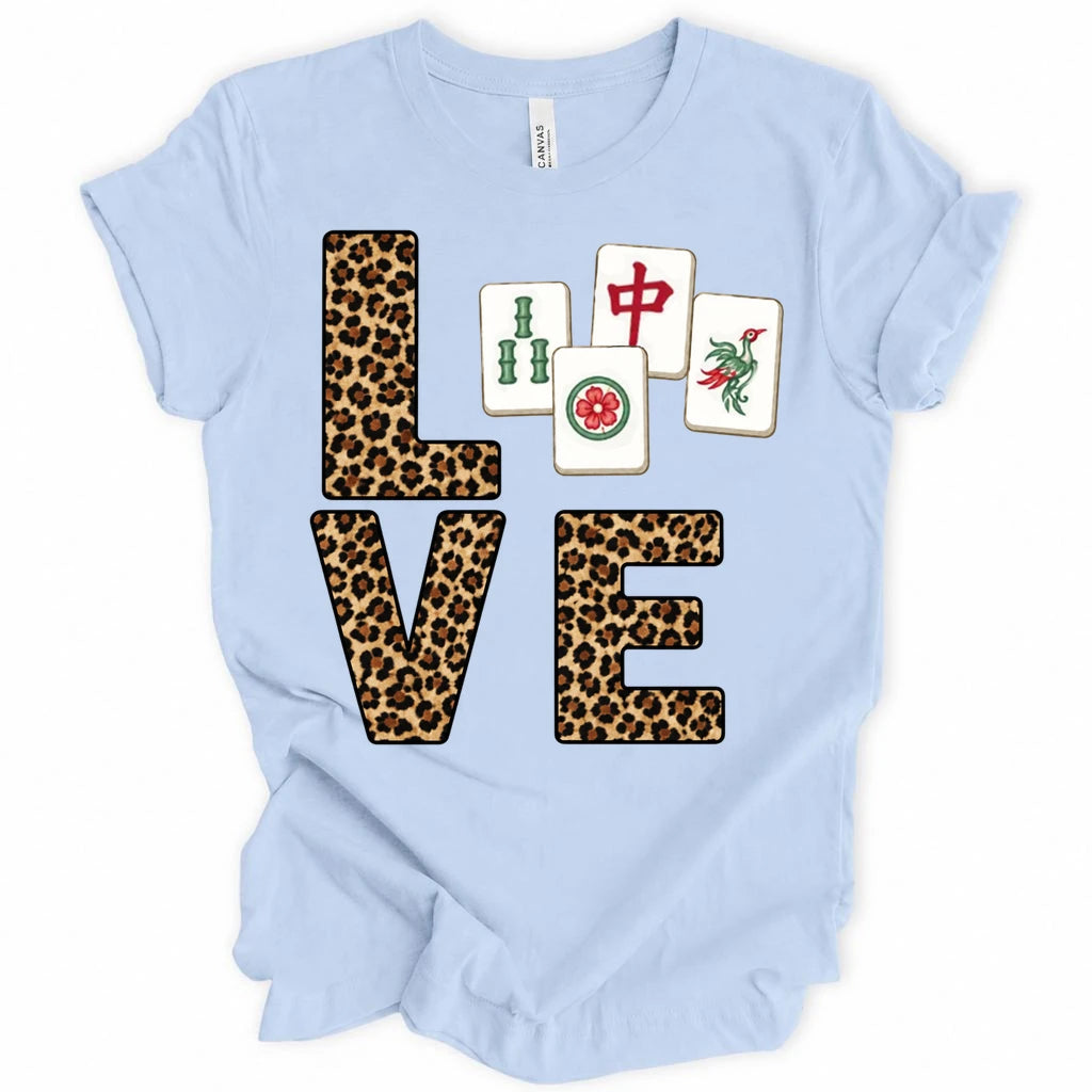 Leopard Love Mahjong T-shirt