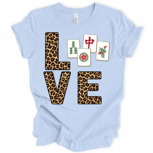 Leopard Love Mahjong T-shirt