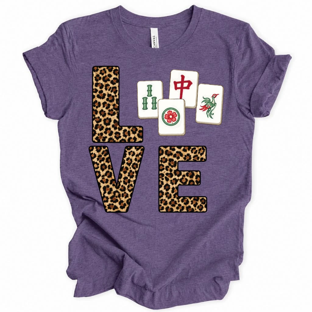 Leopard Love Mahjong T-shirt