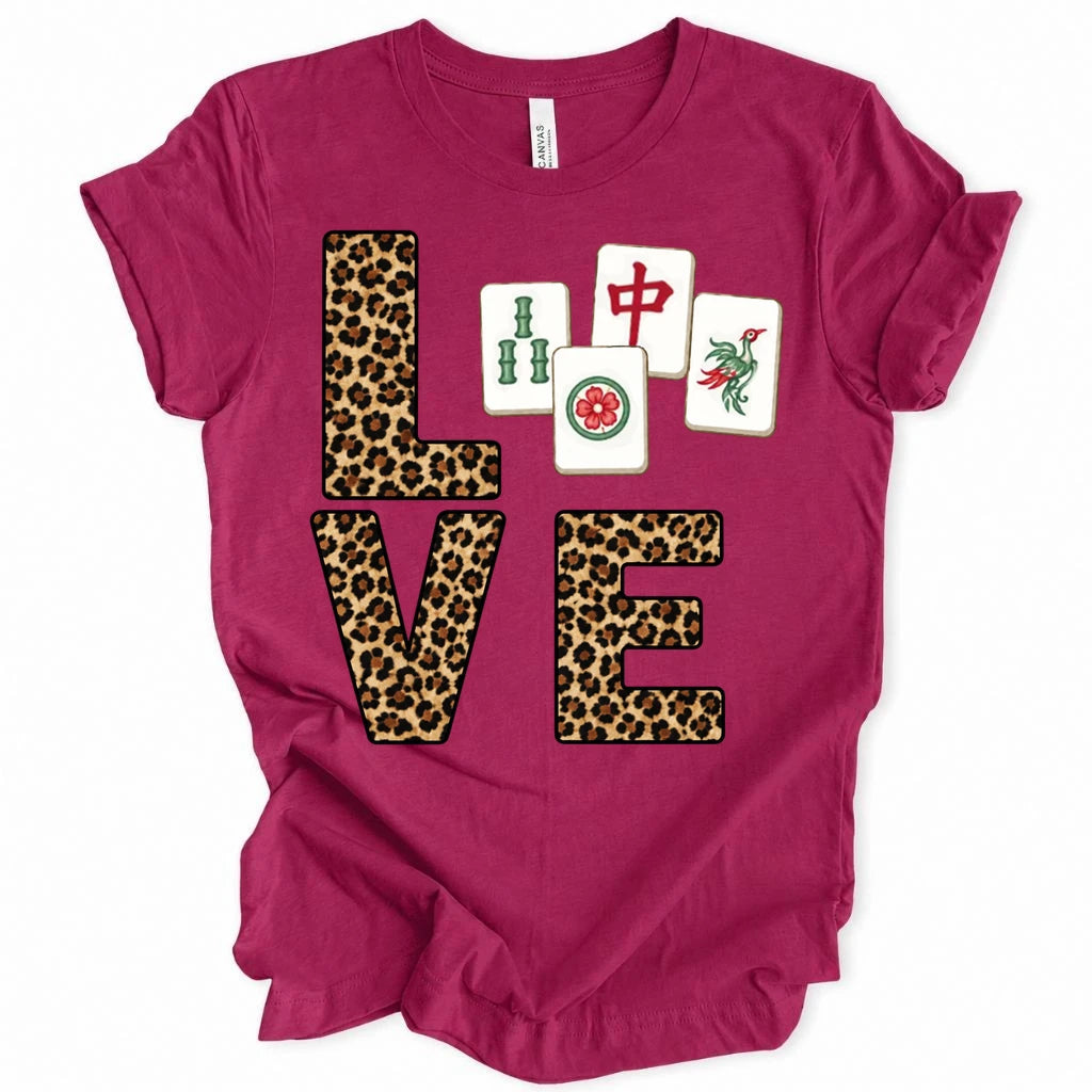 Leopard Love Mahjong T-shirt