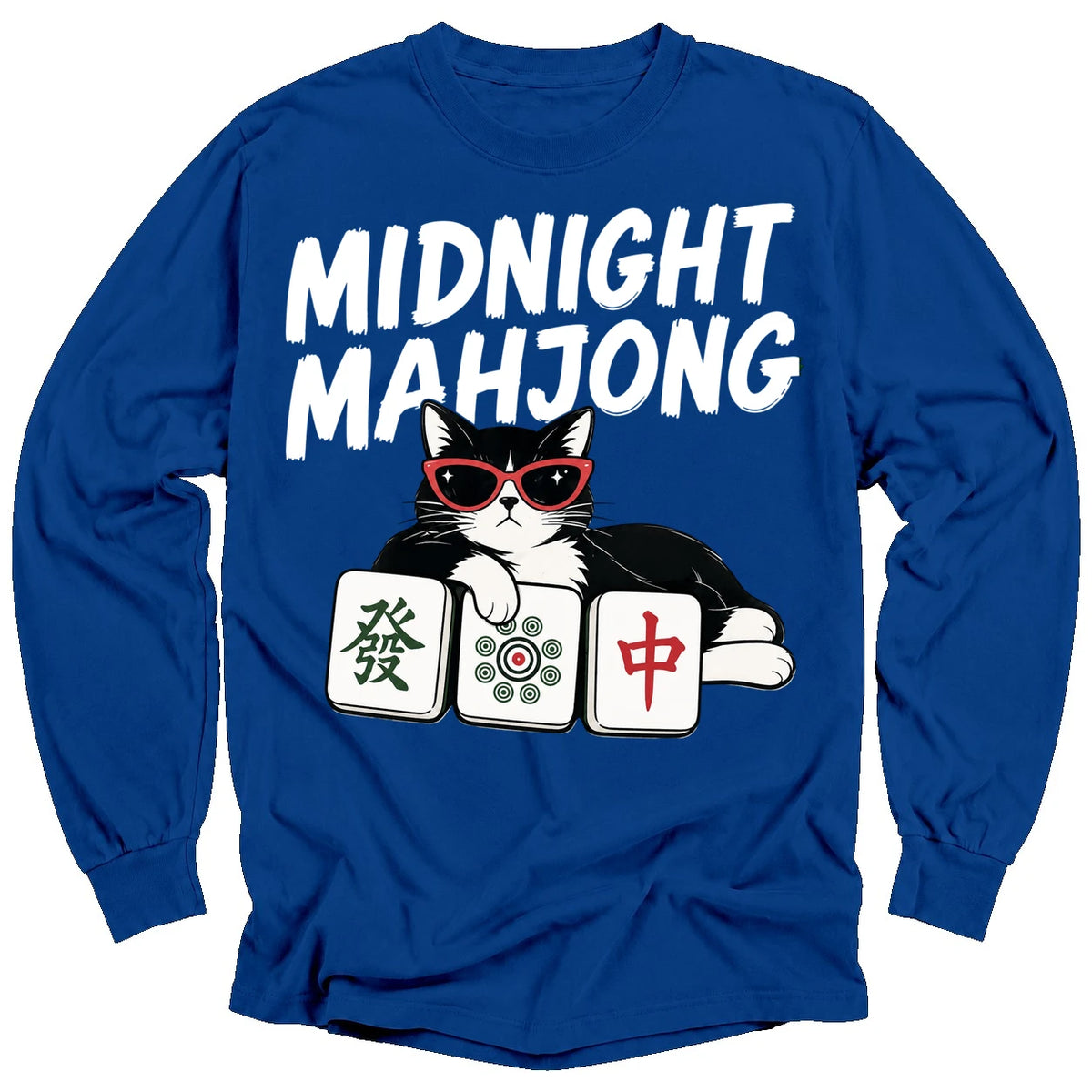Midnight Mahjong Long Sleeve T-shirt