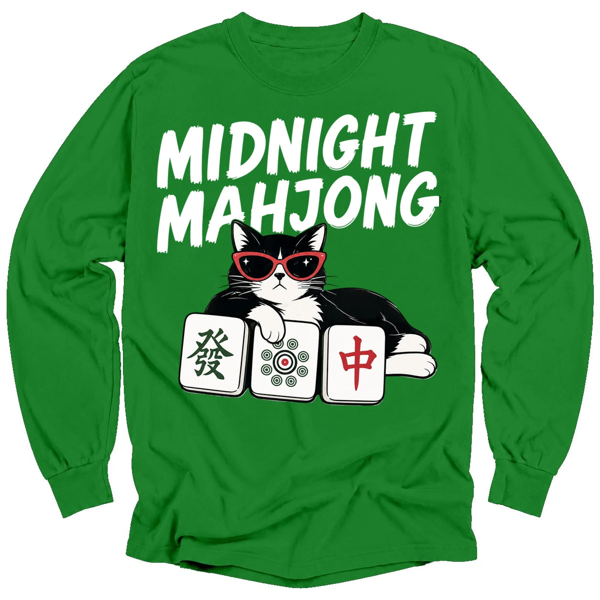 Midnight Mahjong Long Sleeve T-shirt