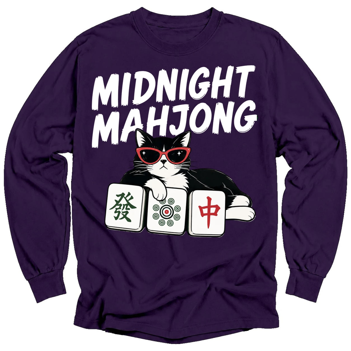 Midnight Mahjong Long Sleeve T-shirt