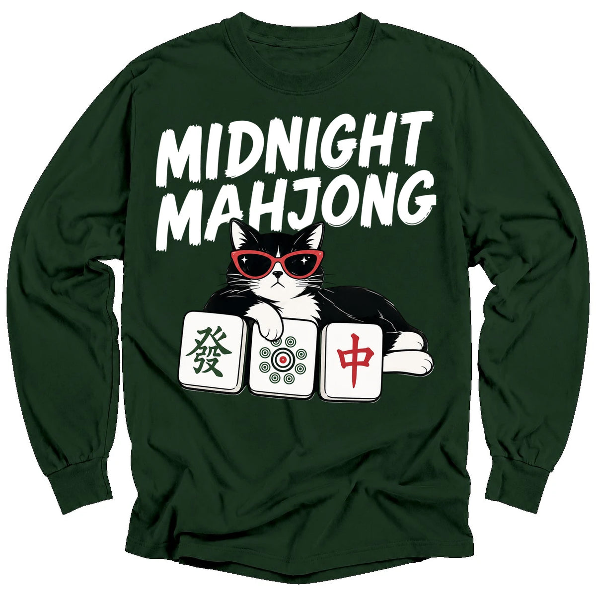 Midnight Mahjong Long Sleeve T-shirt
