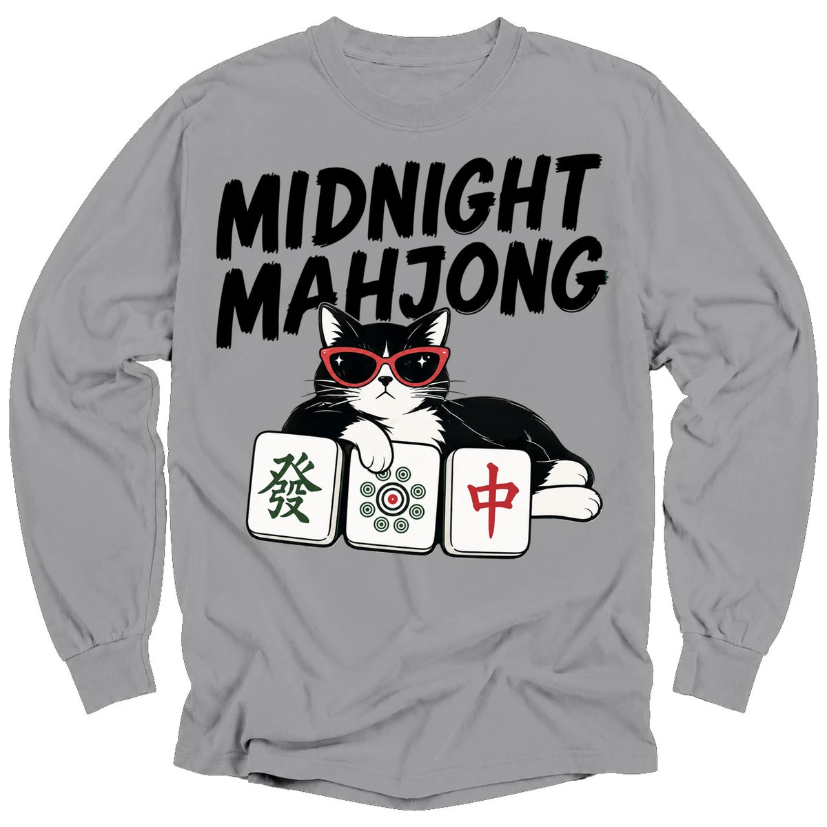 Midnight Mahjong Long Sleeve T-shirt
