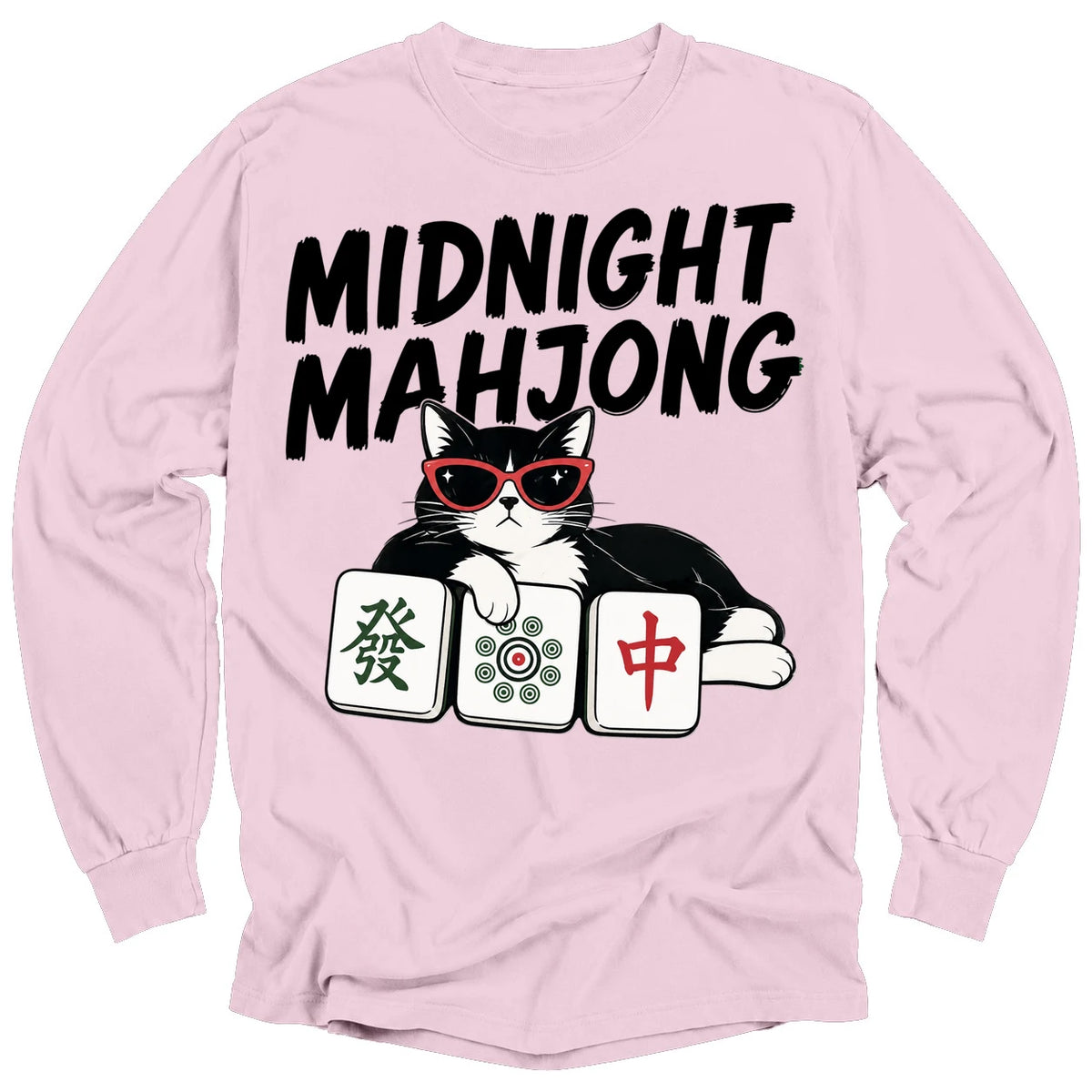 Midnight Mahjong Long Sleeve T-shirt