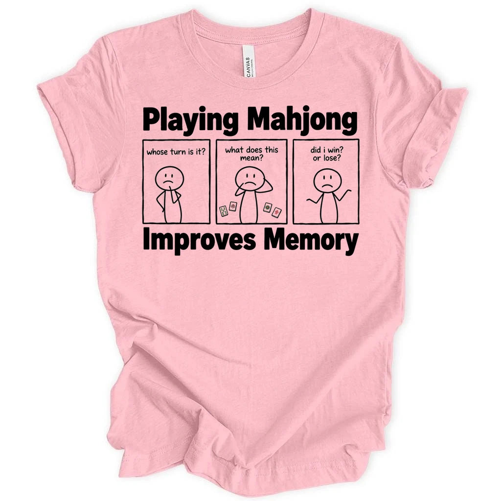 Playing mahjong improves memory T-shirt