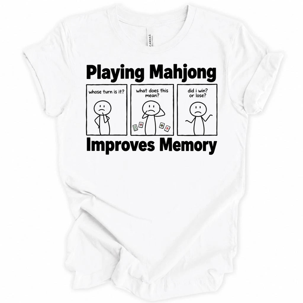 Playing mahjong improves memory T-shirt