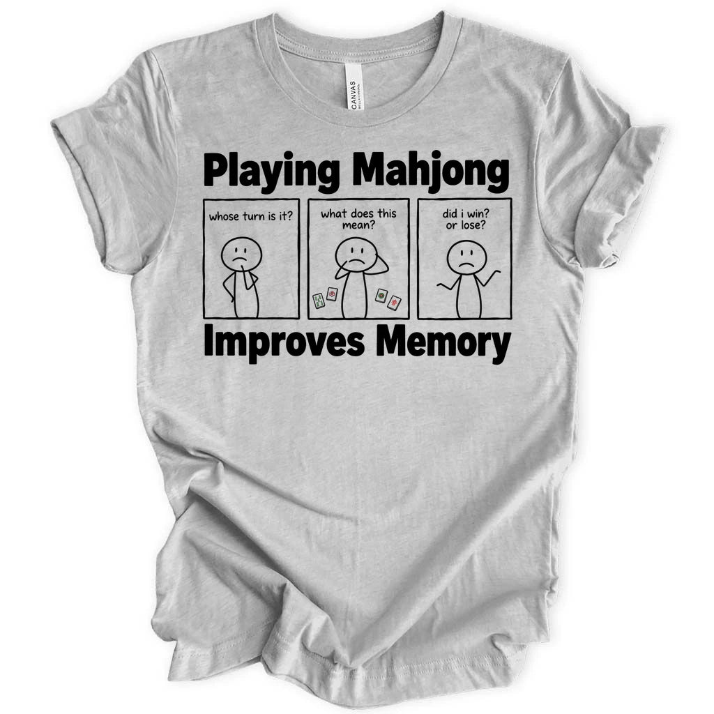 Playing mahjong improves memory T-shirt