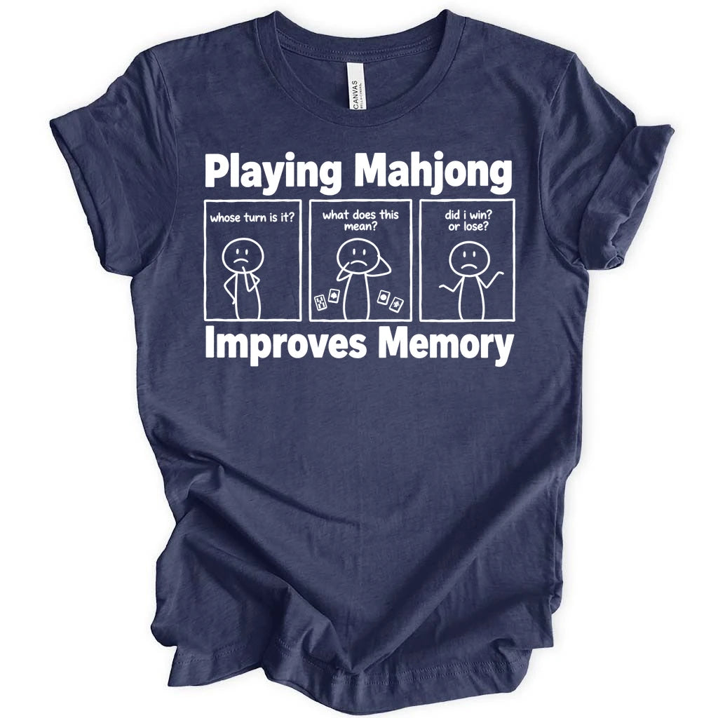 Playing mahjong improves memory T-shirt