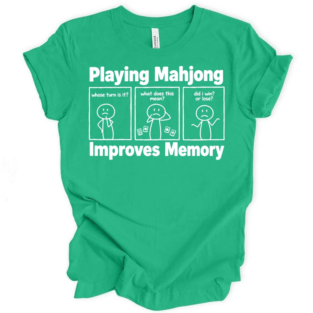 Playing mahjong improves memory T-shirt