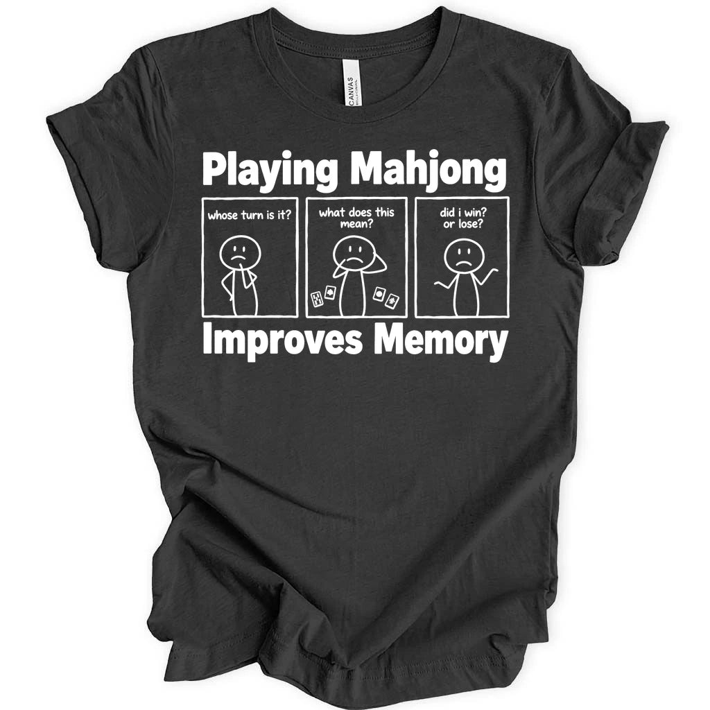Playing mahjong improves memory T-shirt