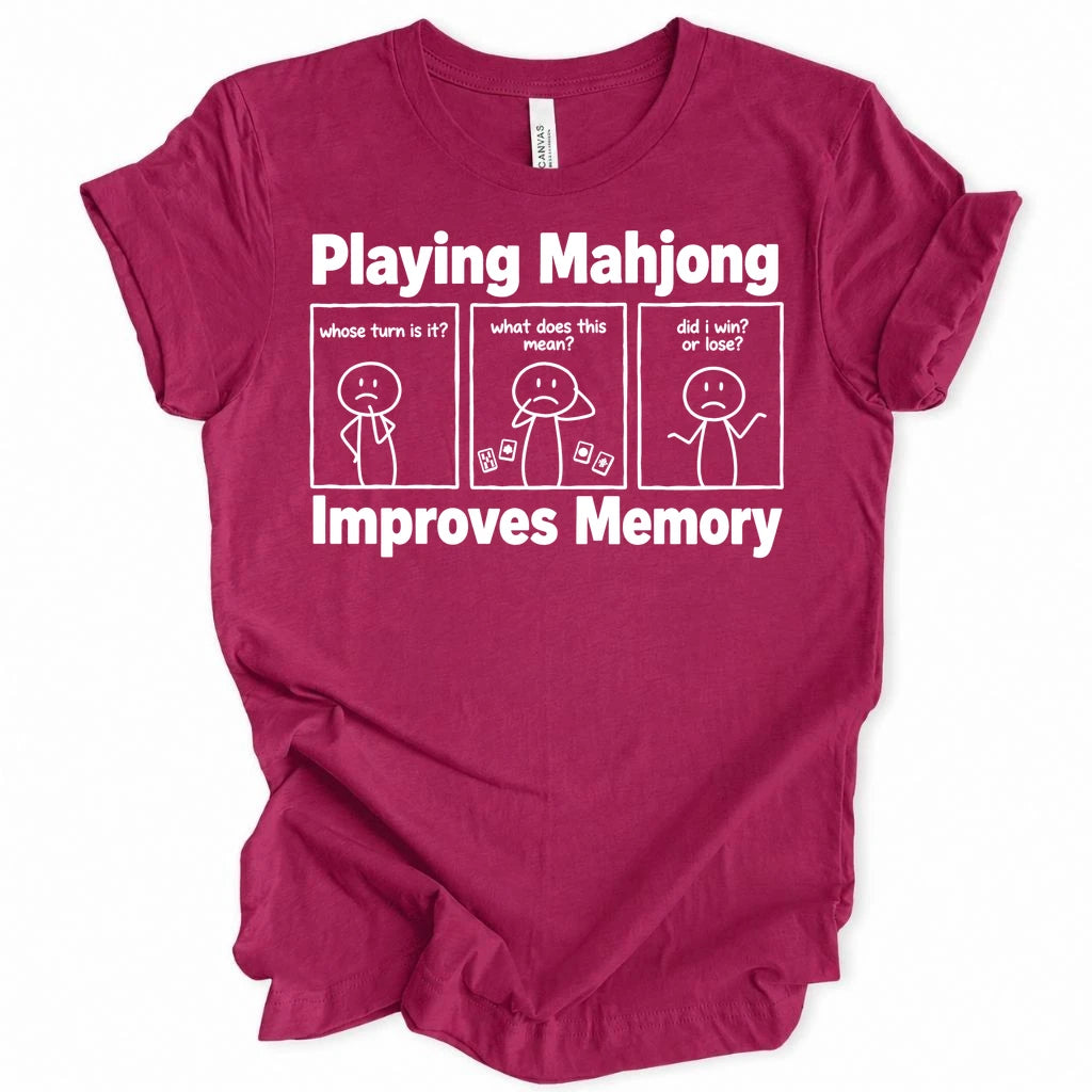 Playing mahjong improves memory T-shirt