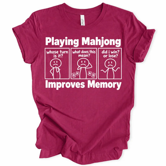 Playing mahjong improves memory T-shirt