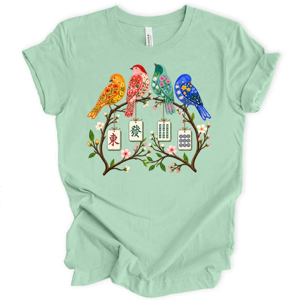 Sparrow Mahjong T-shirt