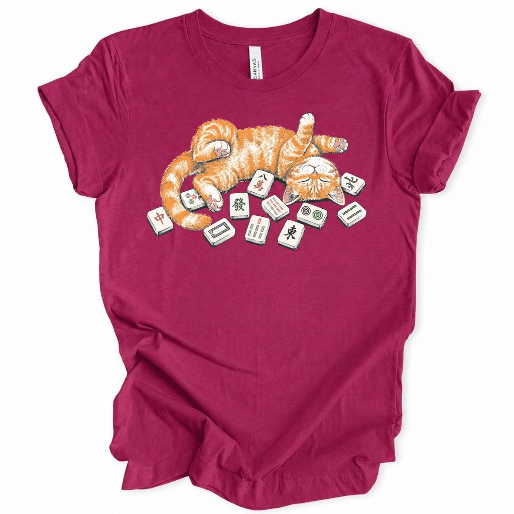 Mahjong Cat Nap T-Shirt