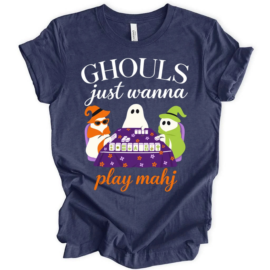 Ghouls just wanna play mahj T-shirt