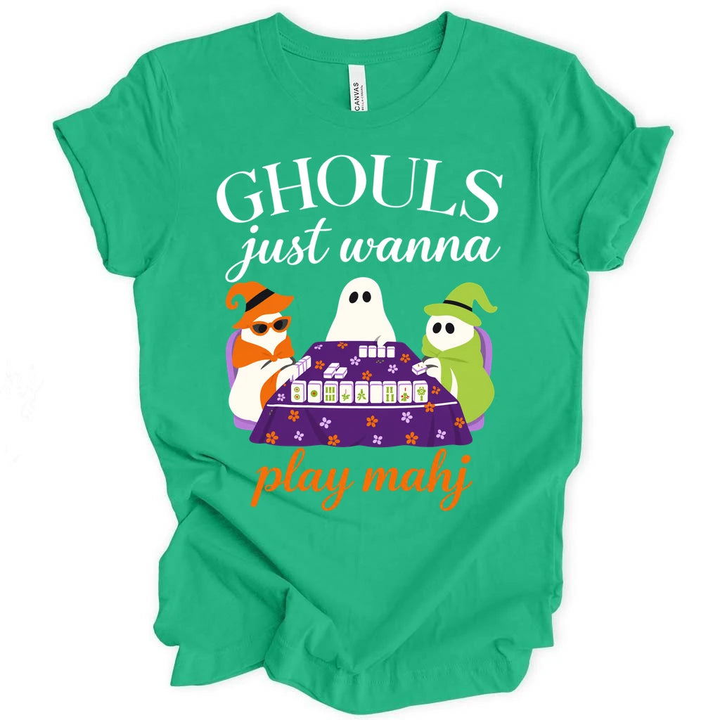Ghouls just wanna play mahj T-shirt
