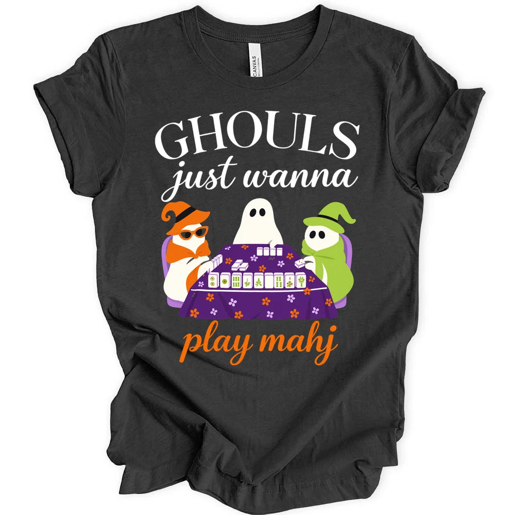 Ghouls just wanna play mahj T-shirt
