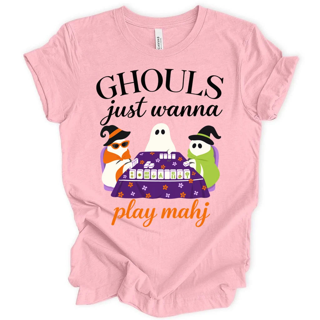Ghouls just wanna play mahj T-shirt