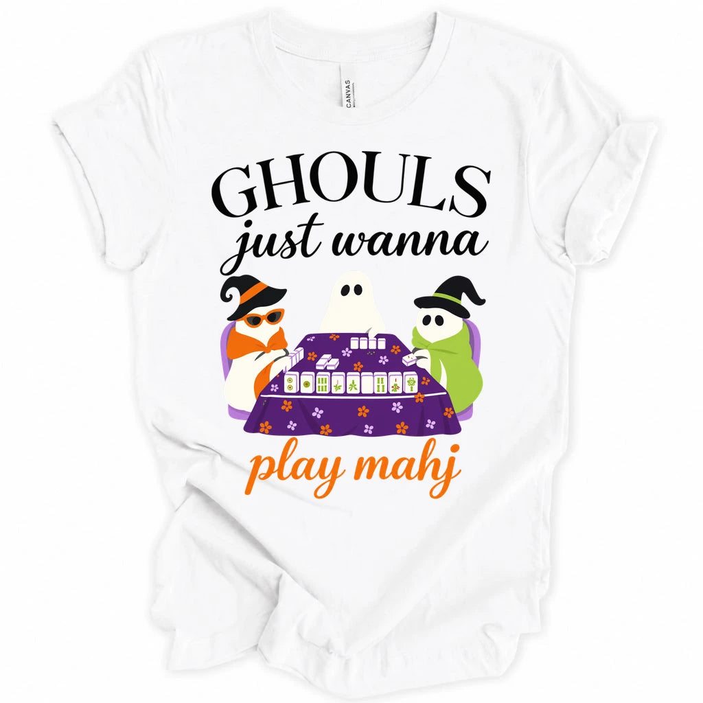 Ghouls just wanna play mahj T-shirt