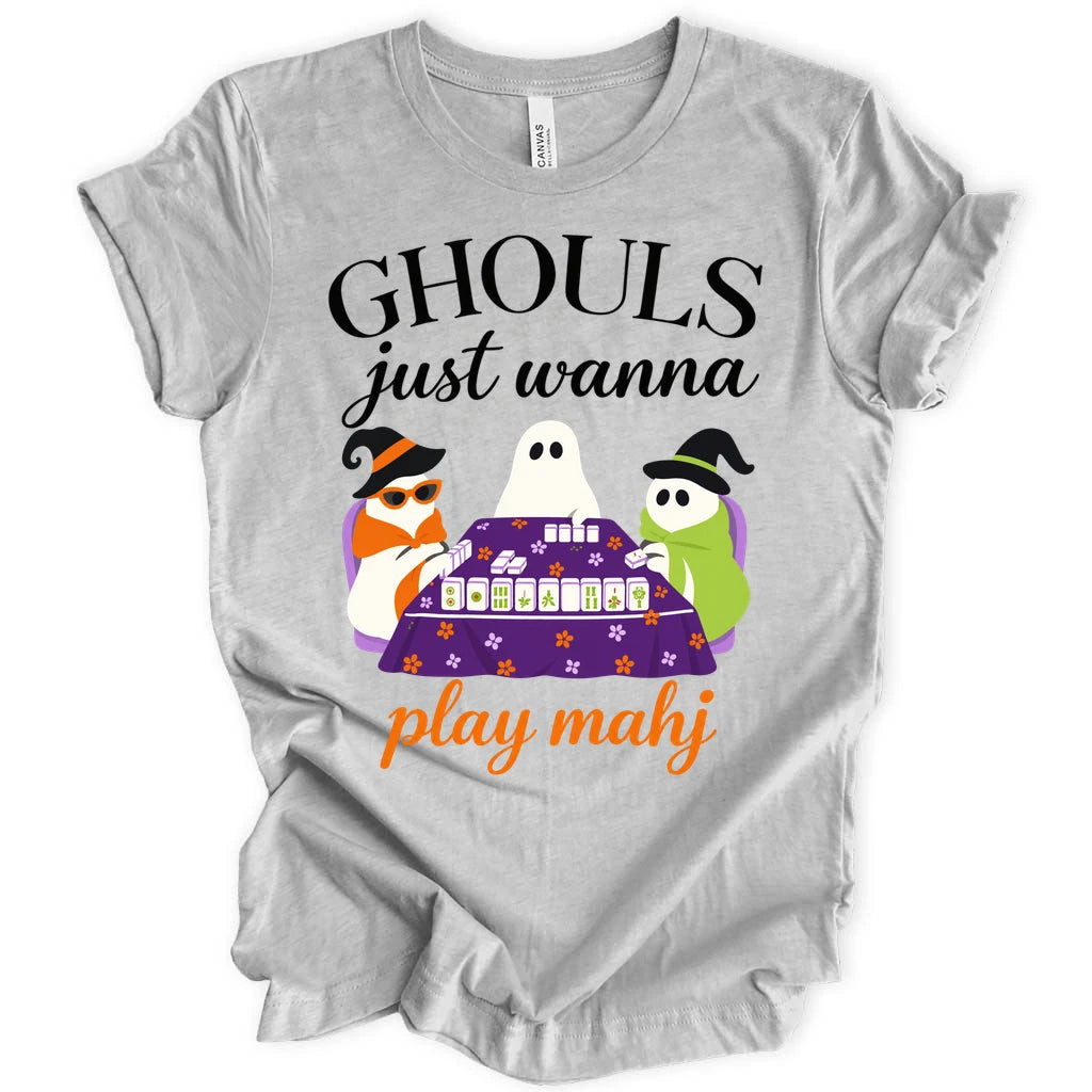 Ghouls just wanna play mahj T-shirt